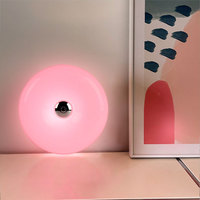 Lampe murale de chevet moderne et minimaliste en forme de donut crémeux, style Instagram, à commande tactile LED, vente directe usine
