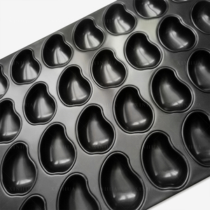 Venta al por mayor personalizada de grado alimenticio de aluminio de acero de alta calidad profesional antiadherente de <span class=keywords><strong>mango</strong></span> bandejas para hornear pasteles moldes para pasteles bandeja para hornear - Product Image 3