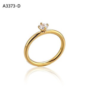 เอมี่ เอมี่แฟชั่นริง A3373 แหวนผู้หญิง 925 ชุบเงินคิวบิกเซอร์โคเนียสไตล์คลาสสิก - Product Image 2