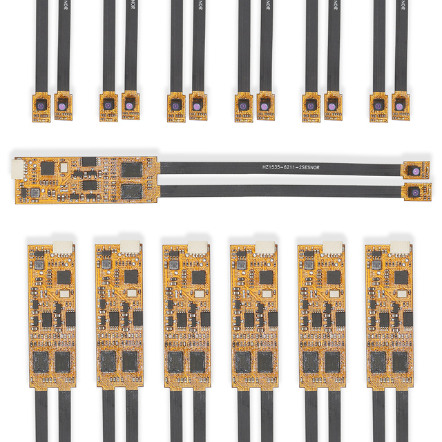 HZ OEM 120FPS OV6211 30W 850nm Infrared LED Dual Lens Mini Camera Module USB Interface CMOS Sensor Fixed Focus UVC Plug&Play