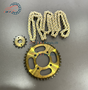 <span class=keywords><strong>Cadena</strong></span> de Motocicleta de Alta Resistencia CQHZJ, Accesorios para Motocicleta, <span class=keywords><strong>Cadena</strong></span> <span class=keywords><strong>Dorada</strong></span> para Motocicleta 420 428 428h <span class=keywords><strong>520</strong></span> - Product Image 5