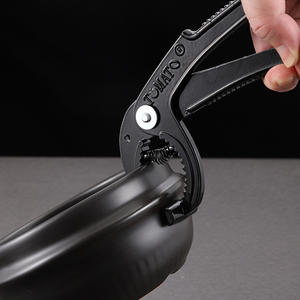 Pot en pierre de style coréen Bibimbap pinces spéciales antidérapantes anti-brûlures en métal <span class=keywords><strong>poulet</strong></span> braisé ustensiles commerciaux noirs - Product Image 1