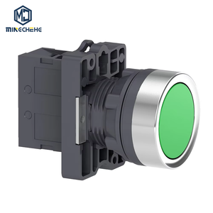 ปุ่มกดแบบสปริงรีเทิร์นรุ่นใหม่และของแท้ XA2 ซีรีส์ XA2EA31 XA2EA35 สีเขียว ปุ่มพลาสติกแบบแบน - Product Image 1