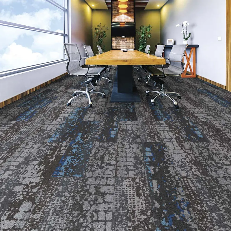 Ubin karpet Modular nilon Pile Loop desain Modern kualitas tinggi untuk rumah