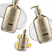 Qquaker Shampooing et après-shampoing à la kératine Alpha de marque privée Soins capillaires hydratants bio Ensemble de shampoing anti-frisottis
