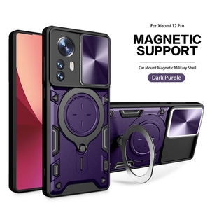 TPU PC Durable chống sốc điện thoại trường hợp đối với Xiaomi 12 Pro với vòng từ chân đế và LED <span class=keywords><strong>flash</strong></span> cho cuộc gọi đến - Product Image 6