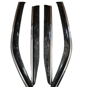 Pare-soleil BENKE pour Toyota 4Runner 2018-2019, visière latérale de luxe en PC + acier inoxydable pour la fenêtre de la portière de voiture, protection contre le soleil et la pluie - Product Image 3