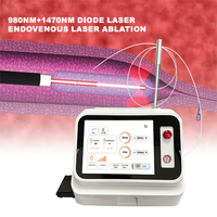 Système d'ablation endoveineuse (EVLT/EVLA) 1470nm 980nm pour chirurgie veineuse, hémorroïdes, gynécologie, PLDD, ORL, dentaire