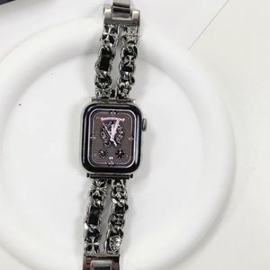 Thiết Kế Mới Da Thép Không Gỉ Ban Nhạc Đồng Hồ Với Chéo Quyến rũ Denim Chuỗi Ban Nhạc Đồng Hồ Cho Apple Ban Nhạc Đồng Hồ - Product Image 1