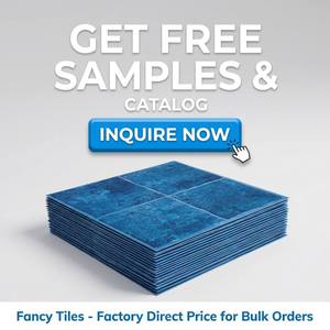 Carreaux muraux autocollants imperméables en PET, motif grille 2x2 bleu foncé, 23x23cm, pour salle de bain et décoration intérieure, emballage personnalisé, vente en gros - Product Image 4