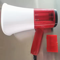 Mégaphone portable 20 watts de puissance mégaphone haut-parleur voix et sirène/alarme