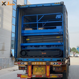 6-14m chiều cao nâng pin sạc điện theo dõi bánh xích thủy lực di chuyển làm việc trên không nền tảng nâng cắt kéo với thấp chi phí - Product Image 2