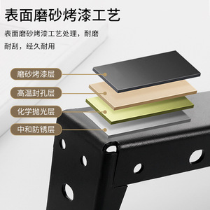 Heavy Duty Wall Mount Shelf Bracket 220 310 430mm Cold Rolled Steel Durable Support for Storage Rack - Product Image 4