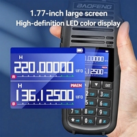 Radio bidirectionnelle portable professionnelle UV29M 10W, batterie 2000-2500mAh, fréquences VHF/UHF, 999 canaux, portée 10km, IP23 résistant à l'eau