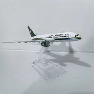 Modelo de Avión de Metal Fundido a Presión de 16 cm de Saudi <span class=keywords><strong>Arabian</strong></span> <span class=keywords><strong>Airlines</strong></span> Boeing 787-10 para Exhibición, Suministro de Fábrica - Product Image 2