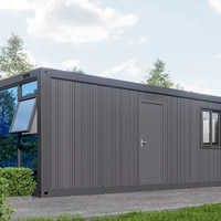 Personalización Edificio de oficinas de contenedores prefabricados de 3 pisos por 20FT Flat Pack Container House
