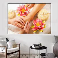 Peintures murales modernes sur le thème du spa, du massage, de la cire, de l'aromathérapie, des bougies, des huiles essentielles et des décorations pour la maison, pour le salon. Cuadros.
