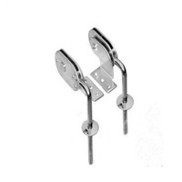 Charnières de tête de canapé en fer à deux oreilles, chromées blanc zinc, mécanisme réglable, capacité de charge 100 kg, pour salon, cuisine, école