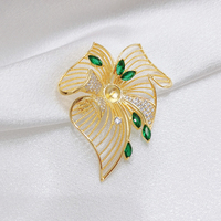 Accessoires DIY en gros : Broche épingle de sûreté faite main en alliage plaqué cuivre, micro-incrustation géométrique de zircon, cadeau pour enfants, mariage