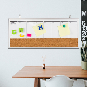 Nhà Máy Bán Buôn Chất Lượng Cao Tùy Chỉnh Từ Nhôm Đóng Khung Nửa Nút Chai <span class=keywords><strong>Pin</strong></span> Bản Tin Bảng Trắng Kết Hợp Lịch Hội Đồng Quản Trị - Product Image 6