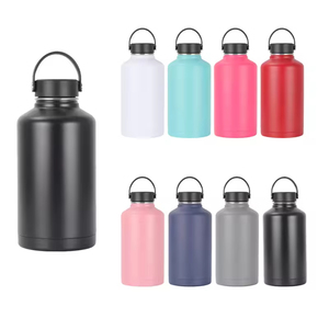 <b>Large</b> Capacity 64oz Insulated Stainless Steel Tumbler Sports <b>Jar</b> Vacuum Flask for Drinking Water Tea Boiling Water - Product Image 1