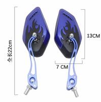 Rétroviseurs de moto XYRacing, ensemble de 2 pièces, en alliage d'aluminium M8 M10, rétroviseurs latéraux universels pour scooter, vente en gros