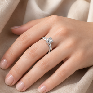 Anello Elegante a Forma di Quadrato Color Rosa per Donne - Product Image 2