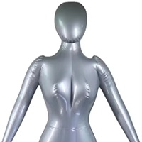 Mannequin gonflable en PVC pour homme/femme, corps entier avec bras, modèle de torse de présentation de mode, coussin intégré, gonflage rapide, pour centre commercial