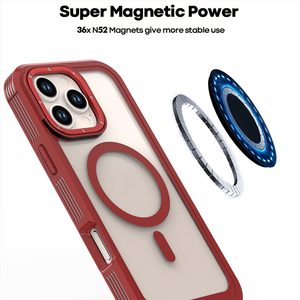 Armure magnétique <span class=keywords><strong>Otter</strong></span> Series Box Case pour IPhone 16 Pro Max 17 13 14 15 Plus Magnetic Case Hybrid Heavy Drop Transparent Cover - Product Image 6