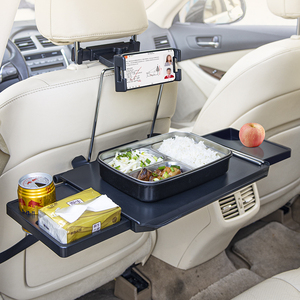 Thiết kế sáng tạo ABS Chất liệu hai mặt có thể gập lại xe trở lại ghế máy tính xách tay khay với ngăn kéo kép nội thất Kit cho ô tô tự động - Product Image 4