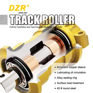Suku Cadang Traktor <span class=keywords><strong>Dozer</strong></span> <span class=keywords><strong>Caterpillar</strong></span> D4 Berkinerja Tinggi 3B1404 Track Roller - Product Image 5