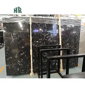 Đen băng hoa đá cẩm thạch trắng tĩnh mạch đen đá đánh bóng lớn gạch slab đá cẩm thạch