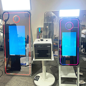 Miroir infini Led lampadaire lumière de fête miroir moi photomaton 65 pouces alimenté par batterie changement de couleur lumière LED pour - Product Image 4