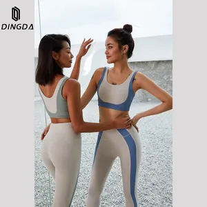 Wholesale New Design Women Gym Sportswear Running Bra And Leggings Fitness Yoga Wear Clothing Yoga Set Sportswear Women