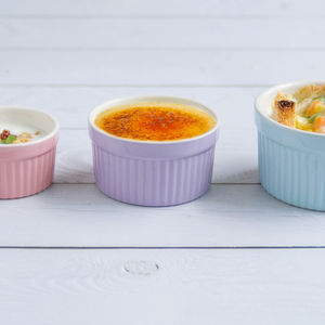 Crème brûlée en céramique Soufflé Plats Gâteau Pudding Dessert Bol Céramique Remekin Bols Pour La Cuisson - Product Image 5