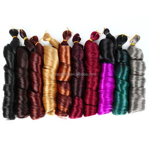 Factory Price 24-Inch <strong>French</strong> <strong>Curl</strong> Synthetic Hair Extensions For Women Pink Spiral Braiding Hair Weft Single Weft - Product Image 4