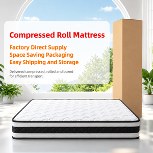 <span class=keywords><strong>Matelas</strong></span> à ressorts ensachés individuels transfrontalier, 200 mm d'épaisseur, compressé sous vide, personnalisable, souple, pour hôpital et chambre à coucher - Product Image 1