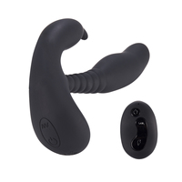Stimulateur de prostate vibrant double à télécommande Aphrodisia, en silicone, étanche, masseur anal rechargeable par USB pour hommes et femmes