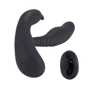 Aphrodisia Télécommande Plaisir Anal Double Stimulateur Prostate Vibrant Silicone + ABS 10 Modes de Vibration 10m Télécommande USB - Product Image 3