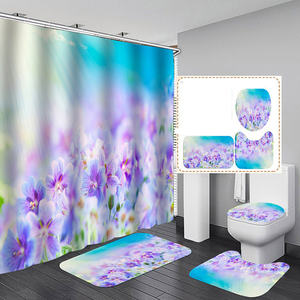 Rideaux <span class=keywords><strong>de</strong></span> <span class=keywords><strong>douche</strong></span> 5 couleurs imprimé rose 3D imperméable en polyester, <span class=keywords><strong>ensemble</strong></span> <span class=keywords><strong>de</strong></span> <span class=keywords><strong>tapis</strong></span> <span class=keywords><strong>de</strong></span> bain antidérapant, <span class=keywords><strong>tapis</strong></span> <span class=keywords><strong>de</strong></span> toilette, <span class=keywords><strong>tapis</strong></span> <span class=keywords><strong>de</strong></span> sol, décoration intérieure - Product Image 2