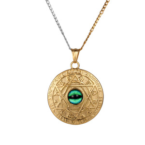Collier à pendentif sur le thème des constellations, en acier inoxydable, bicolore, bijoux pour hommes, cadeau SP898 - Product Image 2