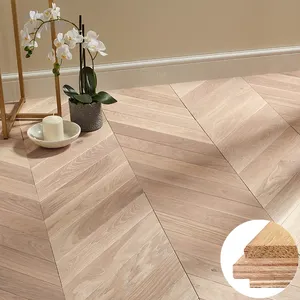 Châu Âu sồi trắng chải thiết kế sàn gỗ chúng tôi kho Thiết kế sàn gỗ với Chevron Mô hình gỗ ván sàn