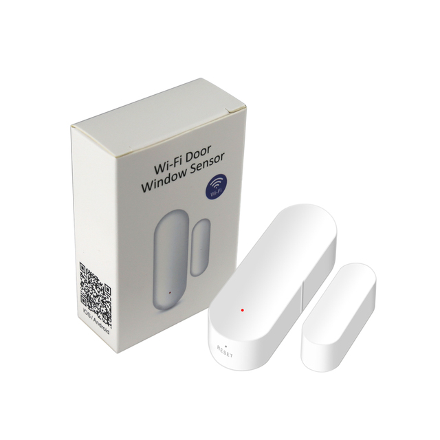 Tuya WiFi Smart Door Sensor Detector with Alexa & Google Home Compatibility Low Battery Warning Smart Alarm for Home Security