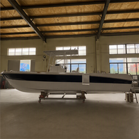 Bateau de pêche en fibre de verre YAMANE, bateau de pêche sportif rapide en fibre de verre, bateau de pêche professionnel en haute mer avec toit rigide