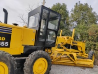 Performances Exceptionnelles, Motoniveleuse Diesel Komatsu GD655 d'Occasion, Origine Japon, Garantie de 6 Mois, Capacité de Travail Robuste