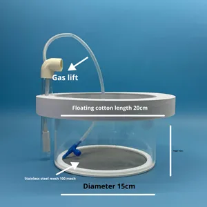 Viskom rond drijvend roestvrijstalen gaasbodem acryl goudvis kweek isolatie mini papegaaienbroedmachine - Product Image 1