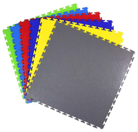 Robuste 6mm PVC Ineinandergreifende Garagenbodenfliesen Rutschfest Wasserdicht Modularer Garagenboden für Werkstätten