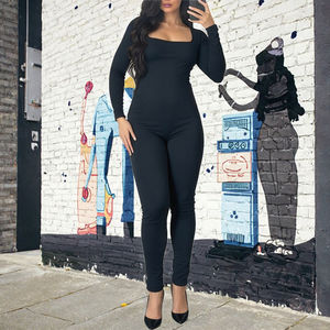 Mono Deportivo de Manga Larga de Color Sólido para Mujer, Ajustado, Elástico, Sexy, Transpirable, para Otoño - Product Image 3