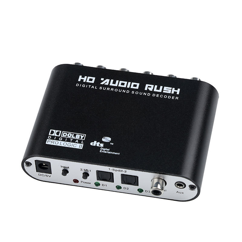 <strong>Audio</strong> Gear <strong>5.1</strong> <strong>Audio</strong> <strong>Decoder</strong> <strong>Digital</strong> Sound <strong>Decoder</strong> Optical SPDIF/ Coaxial DTS to Analog <strong>Audio</strong> for DVD PC
