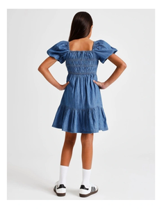 Vestido de Algodón para Niñas, Estilo Veraniego con Decoración, Transpirable, Cómodo y Ligero, Ideal para Vacaciones - Product Image 5